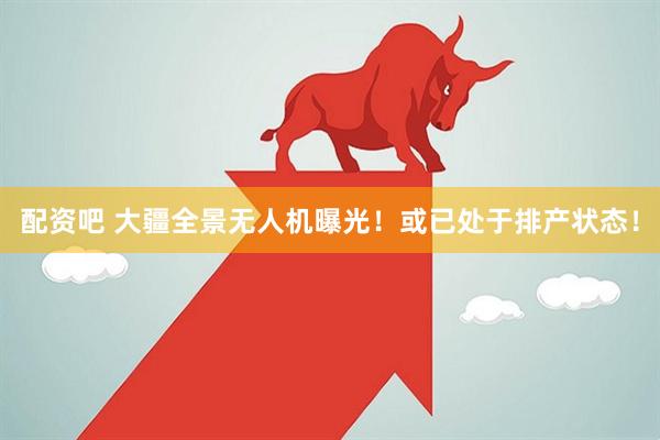 配资吧 大疆全景无人机曝光！或已处于排产状态！