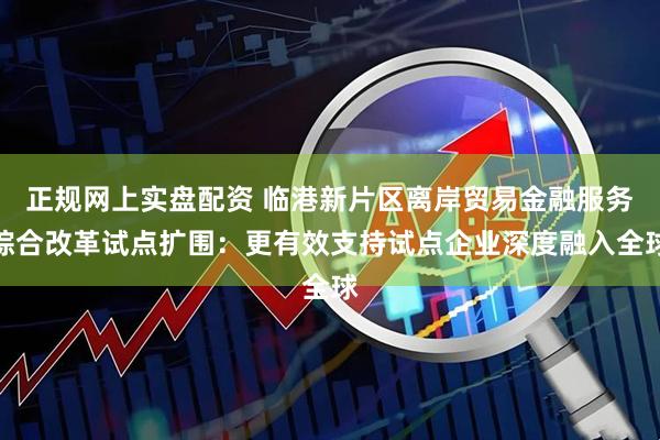 正规网上实盘配资 临港新片区离岸贸易金融服务综合改革试点扩围:更有效支持试点企业深度融入全球