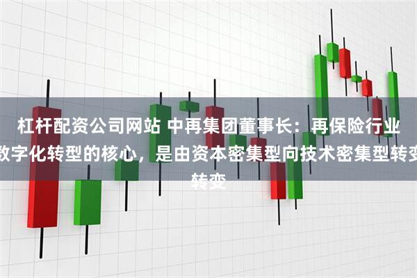 杠杆配资公司网站 中再集团董事长：再保险行业数字化转型的核心，是由资本密集型向技术密集型转变